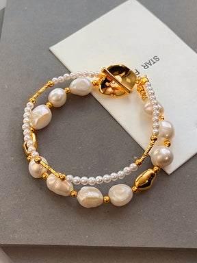 Baroque Double Layers Bracelet