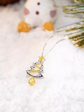 Star Christmas Tree Necklace