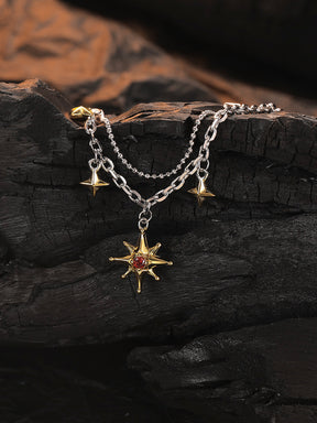 Double Tassel Star Necklace