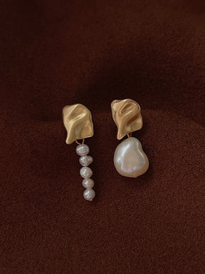 Shaped Pearl Earrings