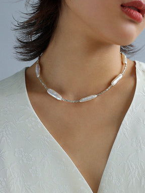 Quadrilateral Pearl Necklace