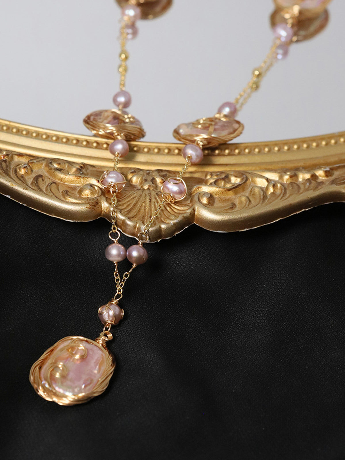 Shaped Baroque Pearl Necklace