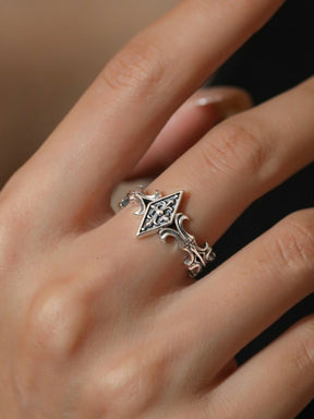 Cross Diamond Ring