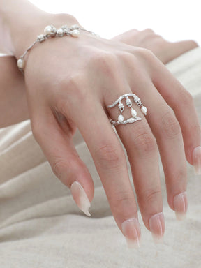 Lily of the Valley Pearl Ring